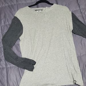 ON THE BYAS Long Sleeve Quarter Button Mens Large